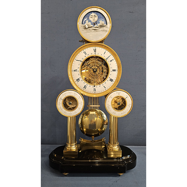 A skeleton clock by Hubert Sarton